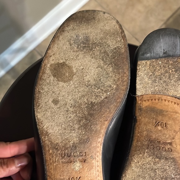 Black Gucci Horsebit Loafers - Picture 8 of 13